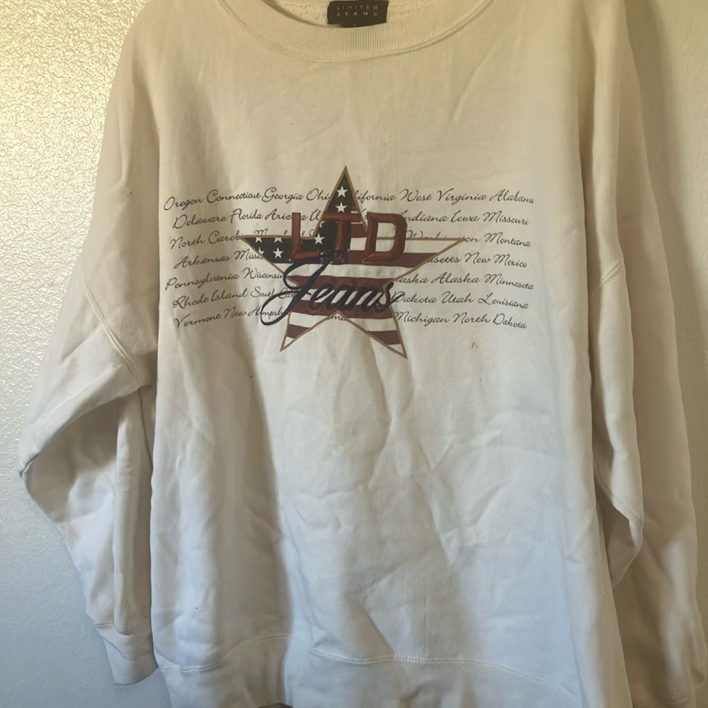 Limited jeans oversized sweatshirt large